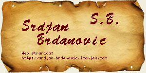 Srđan Brdanović vizit kartica